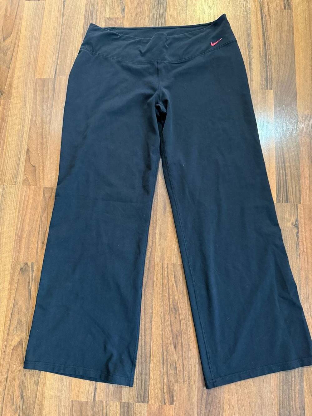 Nike Dri-Fit Pants Size XL Black Wide Leg Yoga Activewear